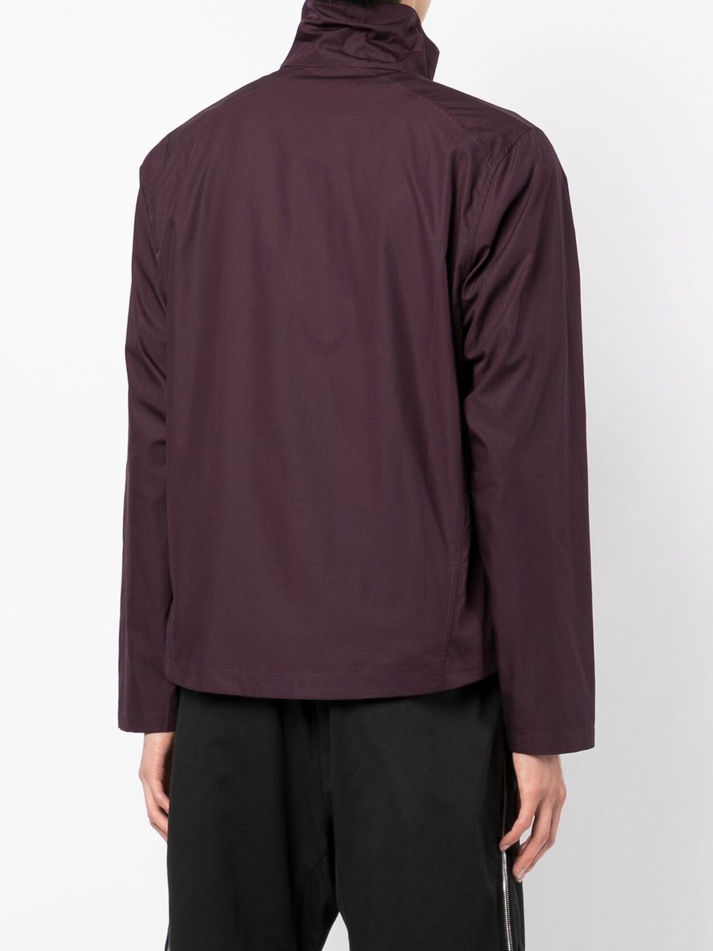 Zipped-Up Stand-Up Neck Jacket