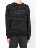 Logo-Print Marbled Sweatshirt