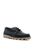 Lace-Up Leather Boat Shoes