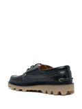 Lace-Up Leather Boat Shoes