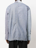 Striped Patchwork Cotton Shirt