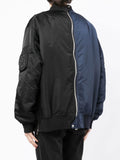 Oversized Two-Tone Flight Jacket