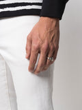 Double-Skull Embellished Ring