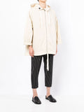 Hooded Drawstring Cotton Coat