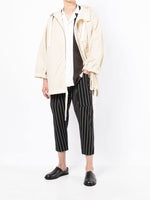 Hooded Drawstring Cotton Coat