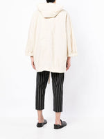 Hooded Drawstring Cotton Coat