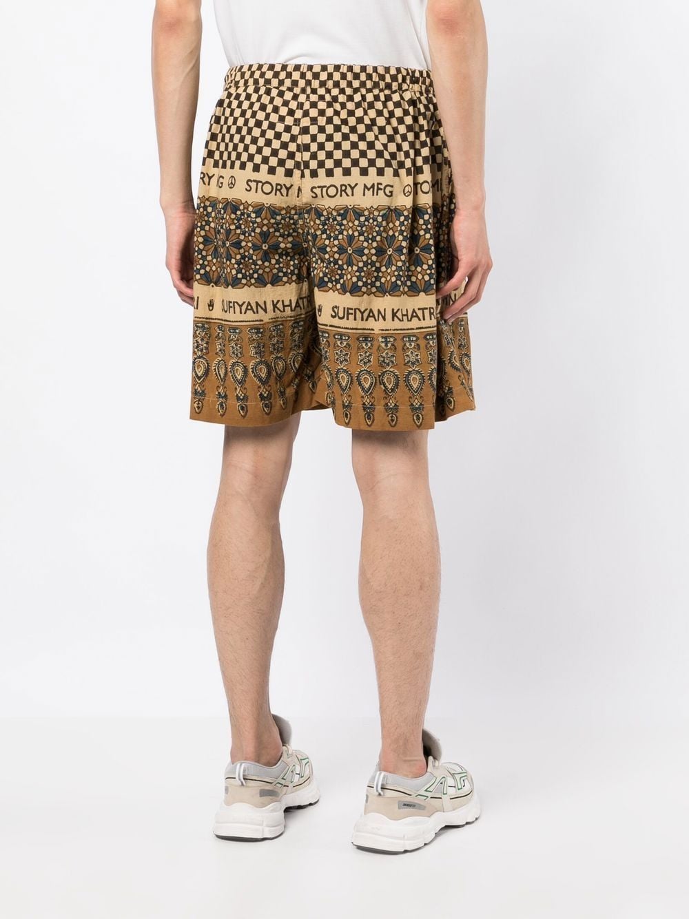 Bridge Block-Print Bermuda Shorts