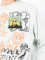Graphic-Print Detail Sweatshirt