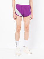 Sequin-Embellished Panelled Track Shorts