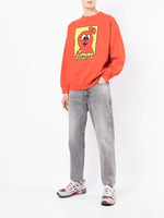 Cartoon-Print Cotton Sweatshirt