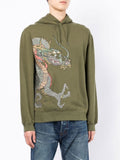 Dragon-Embroidered Hoodie