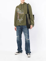 Dragon-Embroidered Hoodie