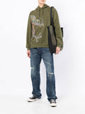 Dragon-Embroidered Hoodie