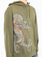 Dragon-Embroidered Hoodie