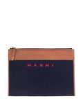 Logo Print Clutch Bag