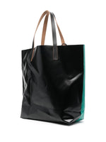 Engraved-Logo Panelled Tote