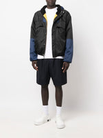 Reversible Hooded Colour-Block Panel Jacket