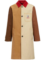 Colour-Block Single-Breasted Coat