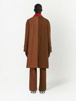 Colour-Block Single-Breasted Coat