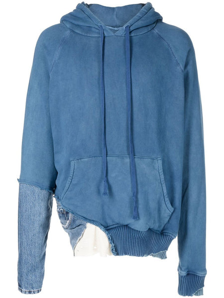 Patchwork Drawstring Hoodie