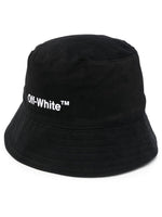 Helvetica Logo-Print Bucket Hat