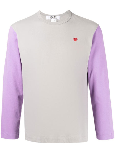 Bi-Colour Long-Sleeve T-Shirt