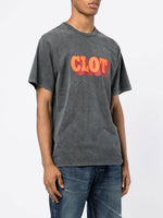 Logo-Print Acid Wash T-Shirt