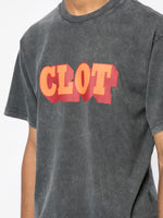 Logo-Print Acid Wash T-Shirt