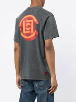 Logo-Print Acid Wash T-Shirt
