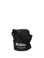 Graffiti Logo-Print Messenger Bag