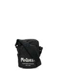 Graffiti Logo-Print Messenger Bag