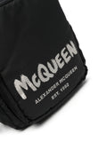 Graffiti Logo-Print Messenger Bag