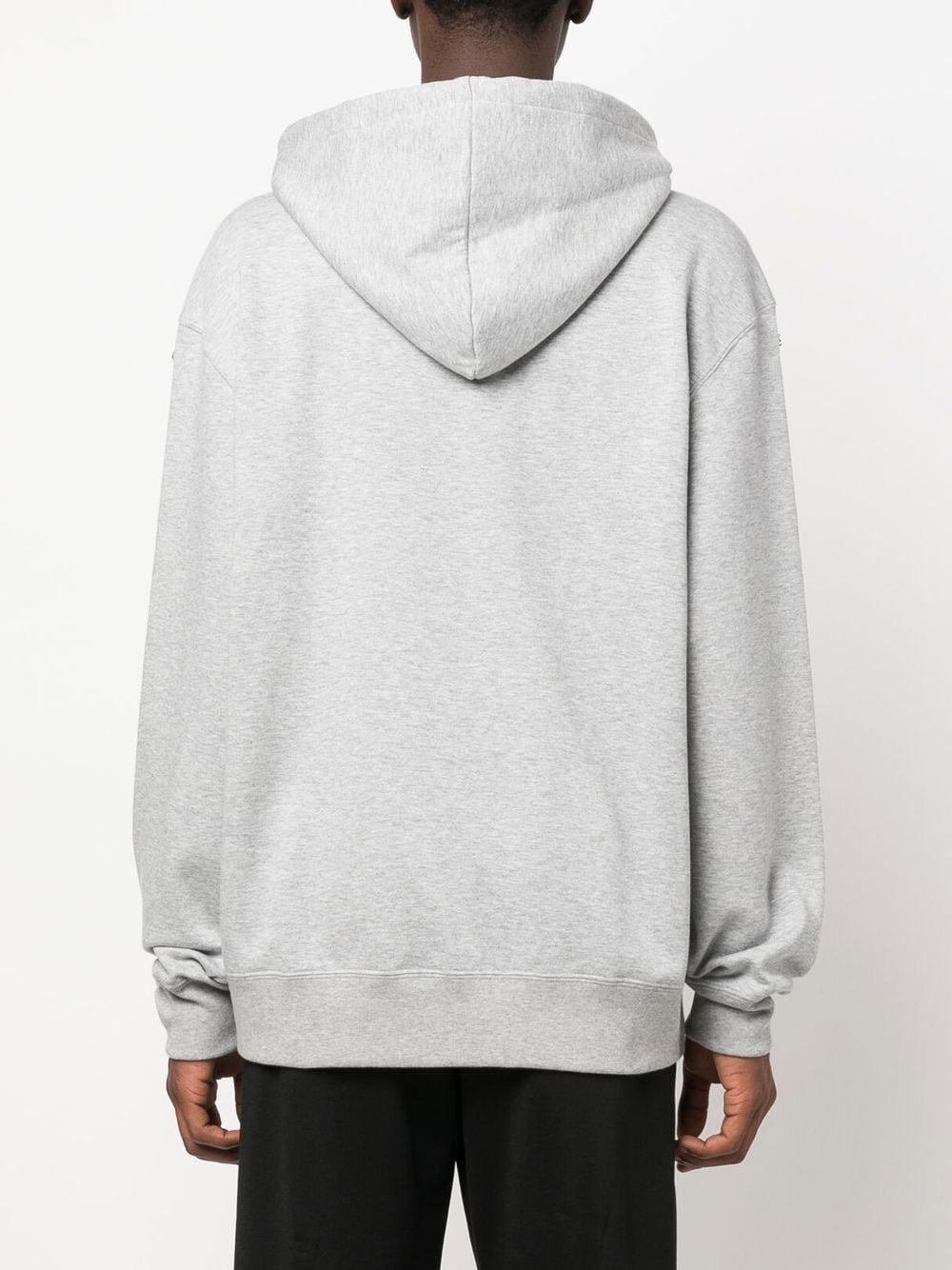 Patchwork Logo-Print Rib-Trimmed Hoodie