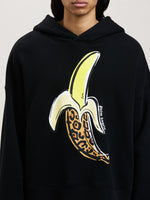 Banana-Print Cotton Hoodie