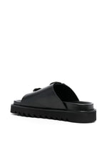 Buckle-Detail Slip-On Sandals