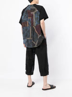 Patchwork Curved-Hem T-Shirt