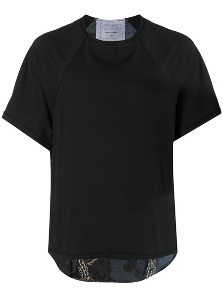 Patchwork Curved-Hem T-Shirt