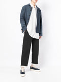 Pleated-Trim Box-Fit Jacket
