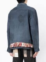 Pleated-Trim Box-Fit Jacket