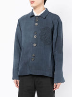 Pleated-Trim Box-Fit Jacket