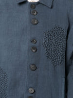 Pleated-Trim Box-Fit Jacket