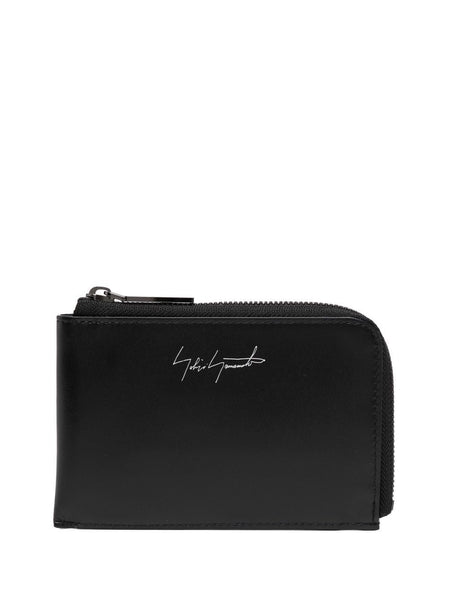 Logo-Print Leather Wallet