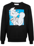 Cartoon-Print Cotton Sweatshirt