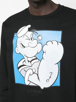 Cartoon-Print Cotton Sweatshirt