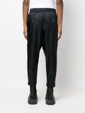 Monogram-Print Tapered Trousers