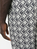 Diamond-Pattern Moon Track Pants