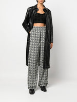 Diamond-Pattern Moon Track Pants