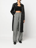 Diamond-Pattern Moon Track Pants