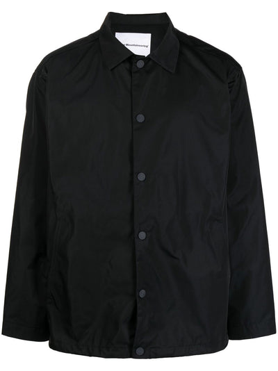 Buttoned Classic-Collar Jacket