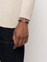 X Orlebar Brown Engraved-Logo Bracelet